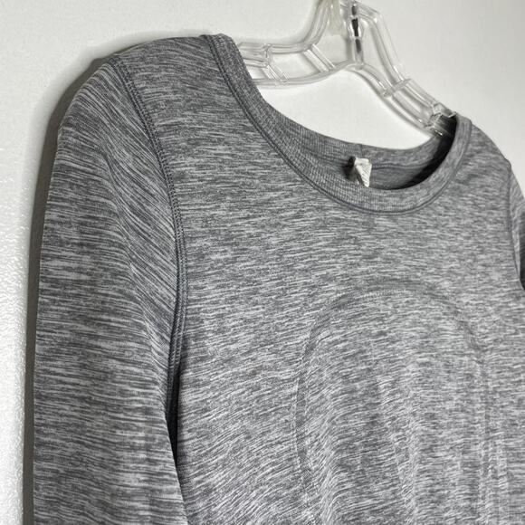 Lululemon Swiftly Tech Long Sleeve Shirt Womens 6 Gray Athletic Running Yoga - Picture 2 of 7